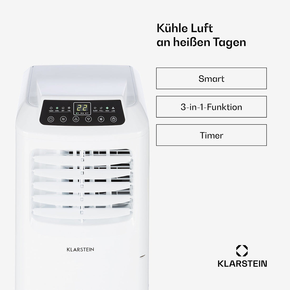 Pure Blizzard 7000 BTU Mobile Klimaanlage Weiß